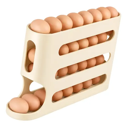 Porta Ovos Deslizante 4 Andares Para 24 Ovos Dispenser