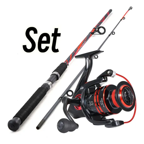 Kit Vara De Pesca 2,10m + Molinete 2000-6000 Suporta 30lb