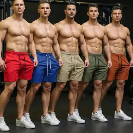 Kit 5 Bermuda Short Masculino Tactel Casual Academia Verão