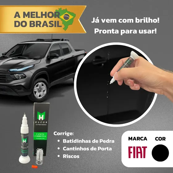 Caneta Corretiva Hazor - Marca: Fiat