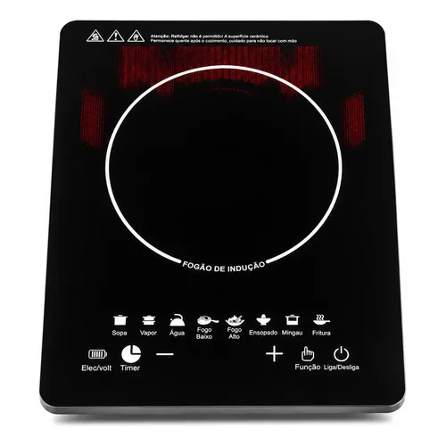 Cooktop Fogão De Indução 1 Boca 1200w Portátil