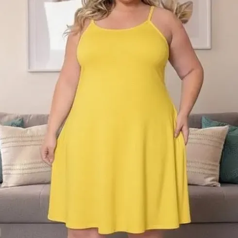 Vestido Plus Size De Alcinha Soltinho