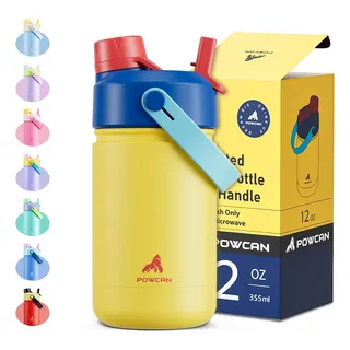 Powcan Garrafa Termica 354ml Bebidastampa E Canudo 2 Em 1
