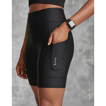 Bermuda Short Corrida Feminino Af Run 5 Pockets Longa 18cm