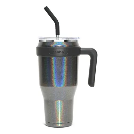 Copo Térmico Inox 1,2l Com Alça, Tampa E Canudo