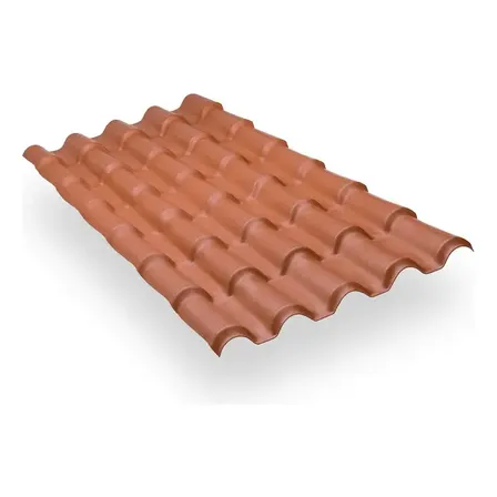Telha Itec Colonial Cerâmica Em Pvc 2,30x0,88 1 Un.