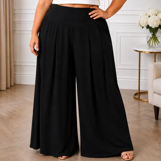 Calça Pantalona .viscolycra Plus Size