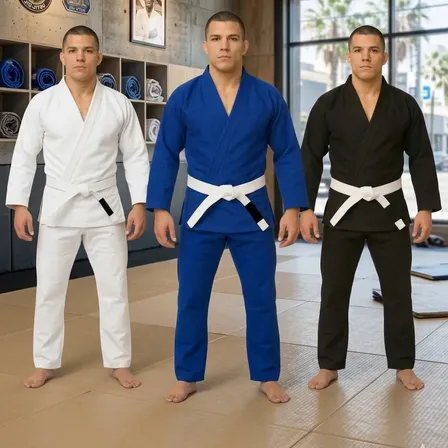 Kimono Jiu-jitsu Trançado Reforçado Adulto + Faixa Branca