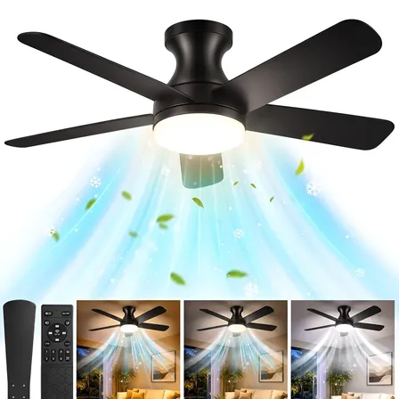 Ventilador De Teto 42 Luz Led Controle Remoto 6 Velocidades