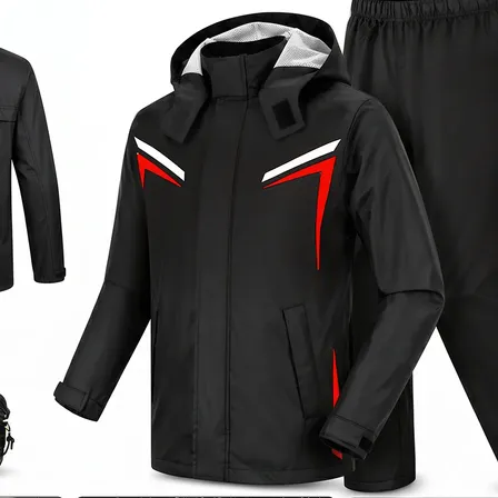 Capa De Chuva Moto Com Capuz Impermeável Motoqueiro Motoboy