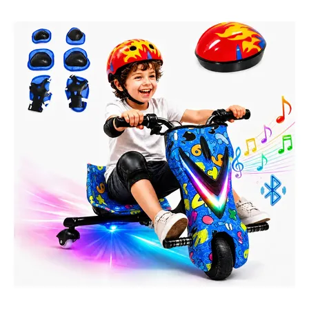 Triciclo Elétrico Infantil Bluetooth Drift 36v 350w Colorido