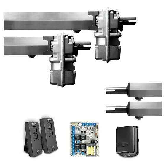 Kit Motor Para Portão Eletrônico Pivotante Duplo Super Ppa