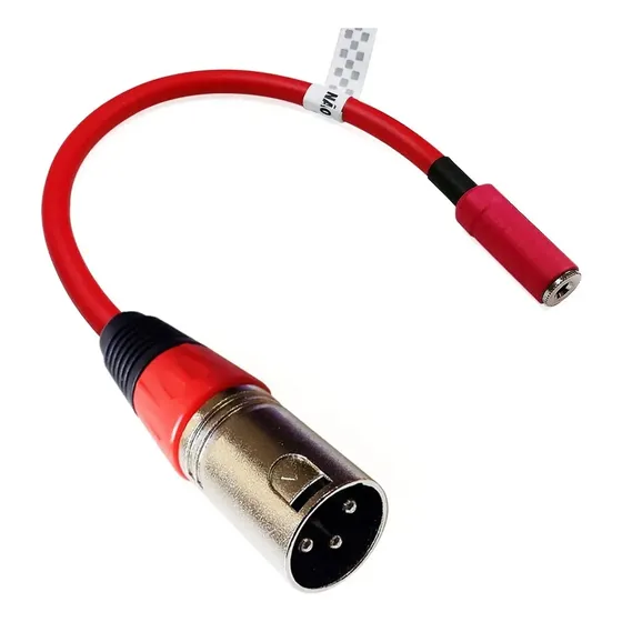 Adaptador Xlr (macho Ou Fêmea) + Jack J2 (p2 Fêmea) De 20cm