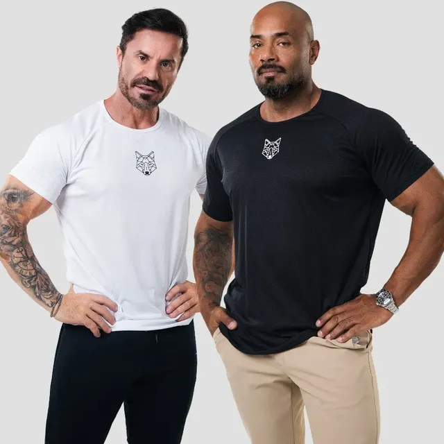 Kit 2 Camisetas Masculina Dry Fit Colmeia Alpha P M G Gg