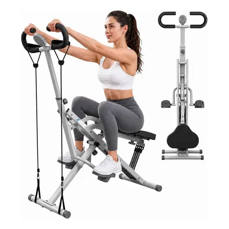 Aparelho Remo Agachamento Fitness Dobrável 100lbs 150kg