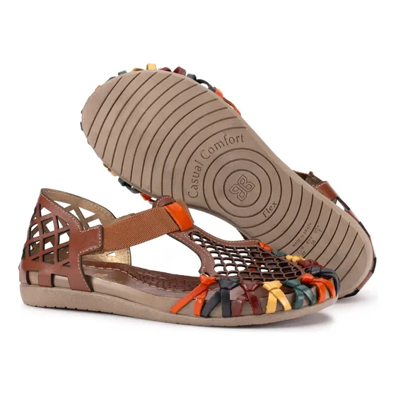 Sandália De Couro Casual Comfort (30209. B6)