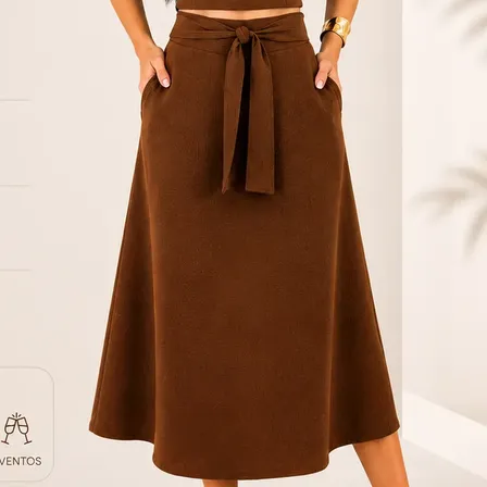 Conjunto Feminino Alfaiataria Moderno Saia Cropped Elegante