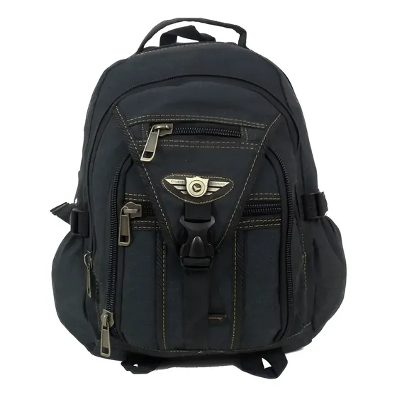 Mochila Lona Resistente Escolar Trabalho Masculina Feminina