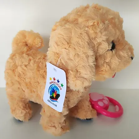 Cachorro Pelúcia Filhote Realista Brinquedo Infantil Macio