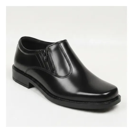 Sapato Social Masculino Couro Preto Ideal Para Motorista Onibus Caminhao Carro Van Solado Costurado Forrado Campolina