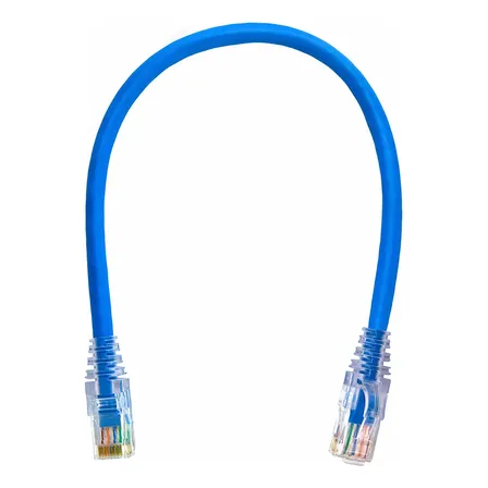 Kit 30 Un Cabo Patch Cord Cat6 Rj45 - 30 Cm Azul
