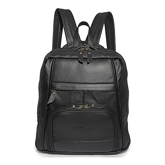 Mochila Executiva De Couro Legítimo Para Trabalho Faculdade
