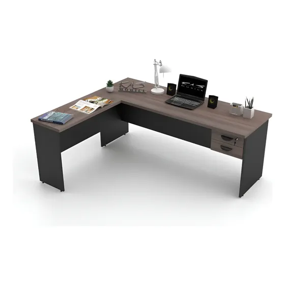 Mesa Para Escritório Em L Tpo30mm 2.00x1.60 | Várias Cores