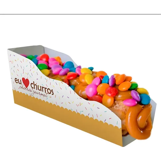 Embalagem Para Mini Churros Varias Cores - 100 Unids.