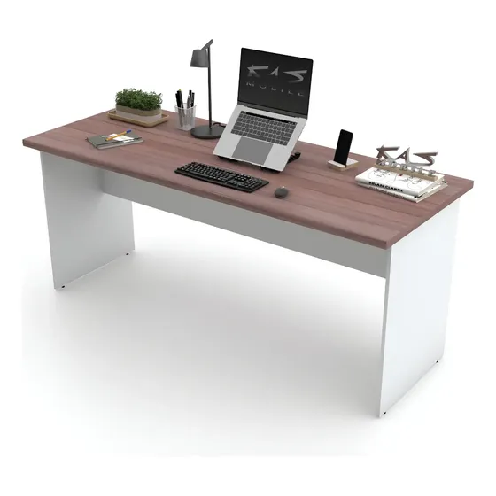 Mesa De Escritório Escrivaninha, 1.80x60 Cnt30mm, Vár. Cores