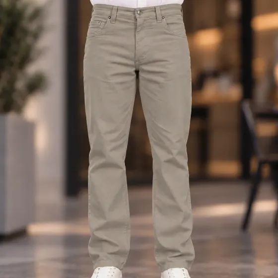Calça Sarja Masculina Tradicional Algodão Diversas Cores