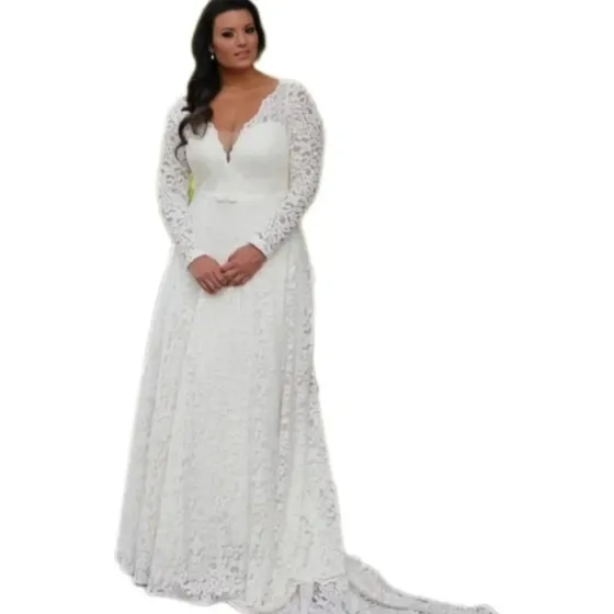 Vestido Noiva, Festa, Trespassado,detalhe Em Guipir