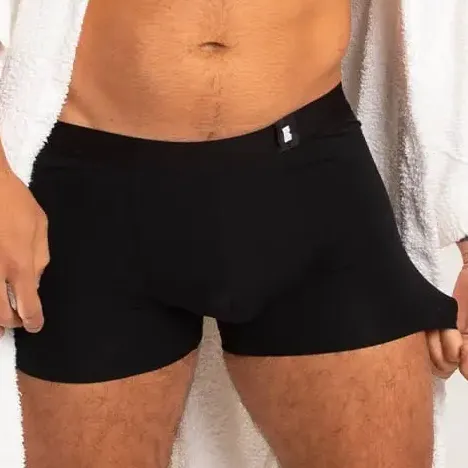 Kit Com 6 Cuecas Boxer Preta Bunker (original)