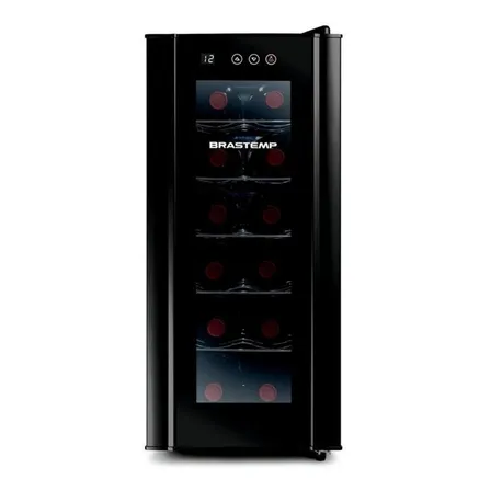 Adega De Vinhos Brastemp Para 12 Garrafas Com Painel Touch Bzc12be Preto 220v