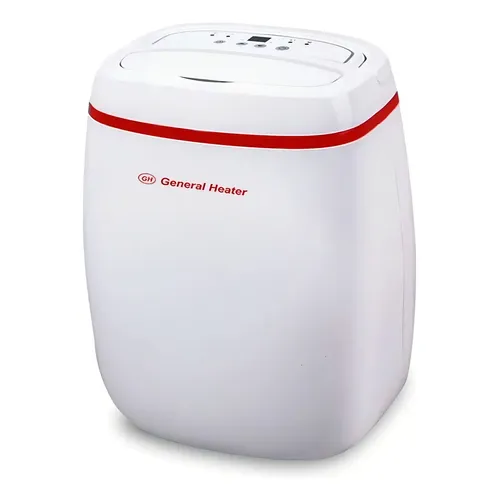 Desumidificador Elétrico Industrial General Heater GHD-1200 12L/dia Controle de Umidade Painel Digital Timer Auto Degelo Drenagem Contínua Antimofo Branco