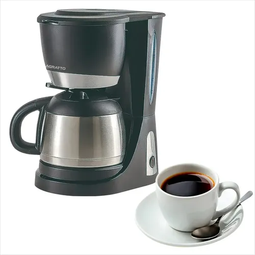 Cafeteira Eletrica Jarra Termica Inox 25x Potente Preto 127v