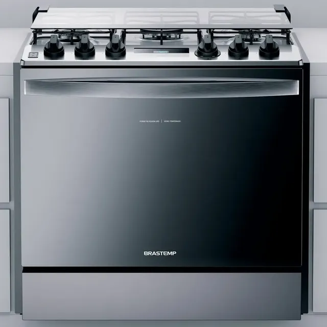Fogão De Embutir Brastemp 5 Bocas Inox - Bys5pcr 127/220v