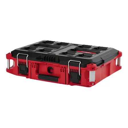 Caixa De Ferramentas De Plástico Milwaukee 48-22-8424 16,1 X 22,1 X 6,6 Vermelha E Preta Vermelho/preto