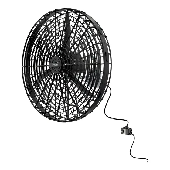 Ventilador de Parede Ventisol Linha VP1M2 Preto 1/2 CV
