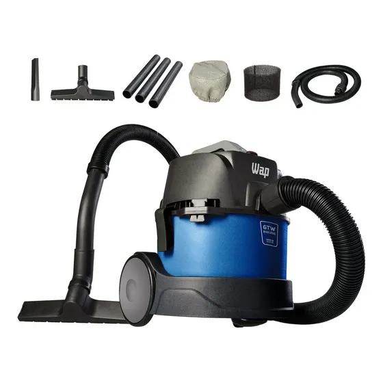 Aspirador de Pó e Água WAP GTW Bagless com Bocal de Sopro e 1400W de Potência