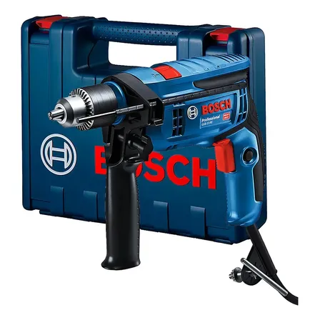 Furadeira De Impacto 1/2 750 Watts Gsb 13 Re Bosch Maleta Azul 220v