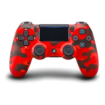 Controle Joystick DualShock 4 Ps4 Cor Vermelho Camuflagem