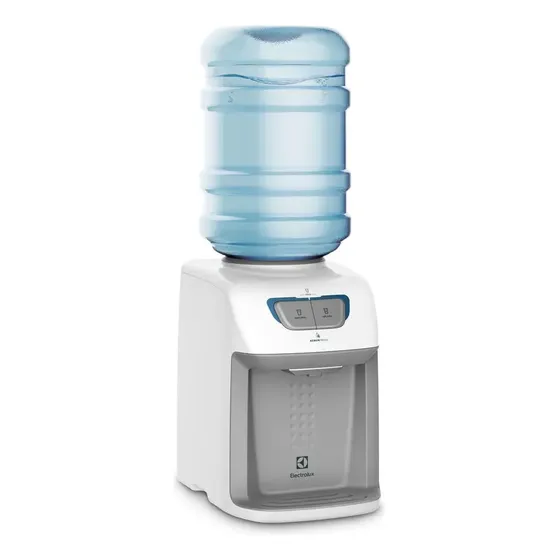 Bebedouro de Água Gelada Fria e Natural Elétrico Eletronico placa Electrolux para galão Bivolt Branco BE11B