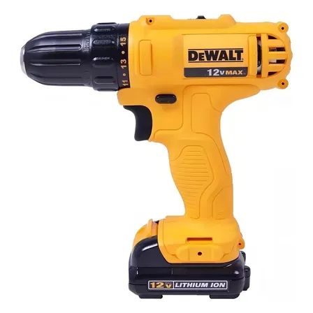 Furadeira E Parafusadeira 10mm Dewalt Modelo Dcd700c2 Com 2 Baterias 1 Carregador Amarelo 127/220v