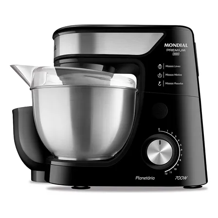 Batedeira Planetária, Mondial, 700w - Bp-02p-b-ti Preto 127v