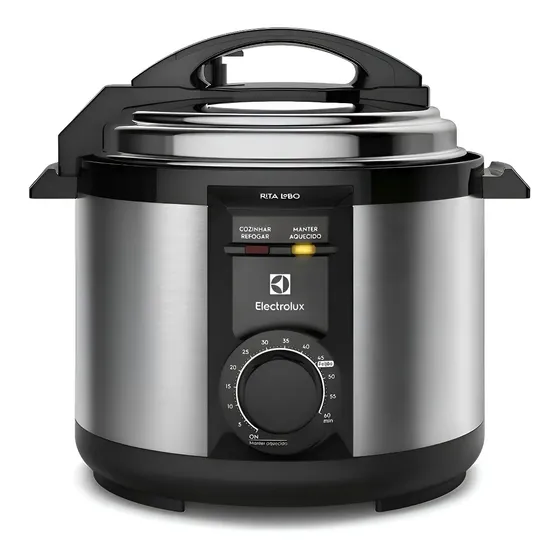 Panela De Pressão Elétrica Electrolux 5l Cor Inox Efficient Por Rita Lobo Pce20 Aço Escovado 127v 60 Hz