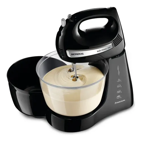 Batedeira Bella Massa, Mondial, 500w - B-23 Np Preto 127v 60 Hz