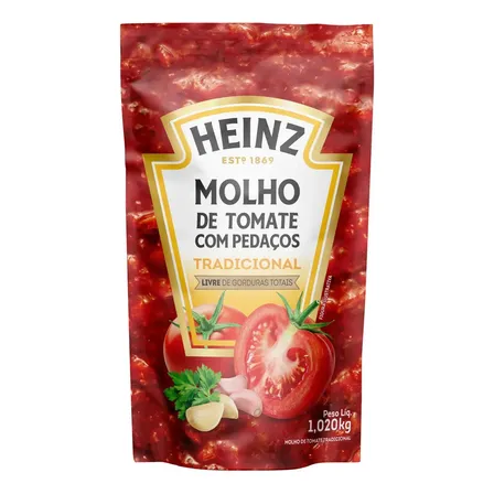 Molho De Tomate Heinz Tradicional 1,02kg