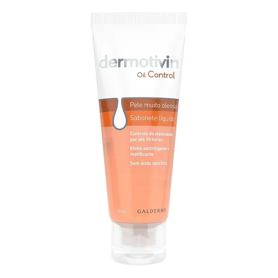 Sabonete Líquido Facial Oil Control Pele Muito Oleosa 70ml Dermotivin