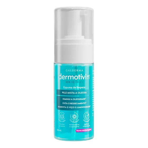 Espuma De Limpeza Facial Dermotivin Original 130mL