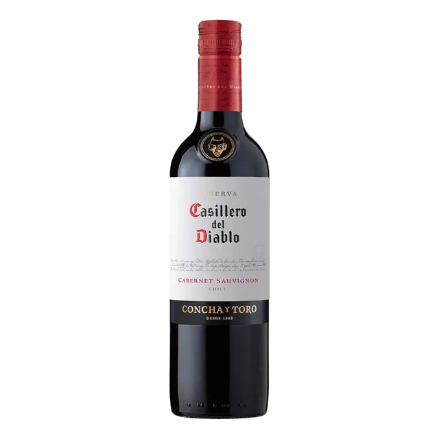 Vinho Chileno Tinto Seco Reserva Casillero Del Diablo Cabernet Sauvignon 375 Ml